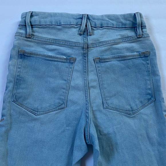 GOOD AMERICAN Good Classic Natural High Rise Straight Leg‎ Jeans 4/27 #GCNFL67T - Picture 10 of 12